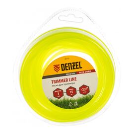  Леска для триммера DENZEL звезда 3 мм х 15 м, блистер Flex Cord 96113 