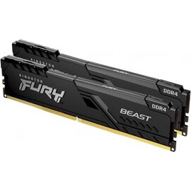  ОЗУ Kingston 16GB 3600MHz DDR4 CL17 DIMM (Kit of 2) Fury Beast Black KF436C17BBK2/16 