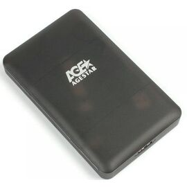  Внешний корпус для HDD/SSD AgeStar 3UBCP3 SATA пластик черный 2.5" 