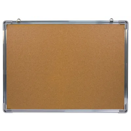  Доска пробковая Buro Elementary 60x45см алюминиевая рама 