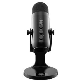  Микрофон универсальный кардиоидный JMARY MC-PW8, USB/Type-C+Jack 3.5 mm, черный 